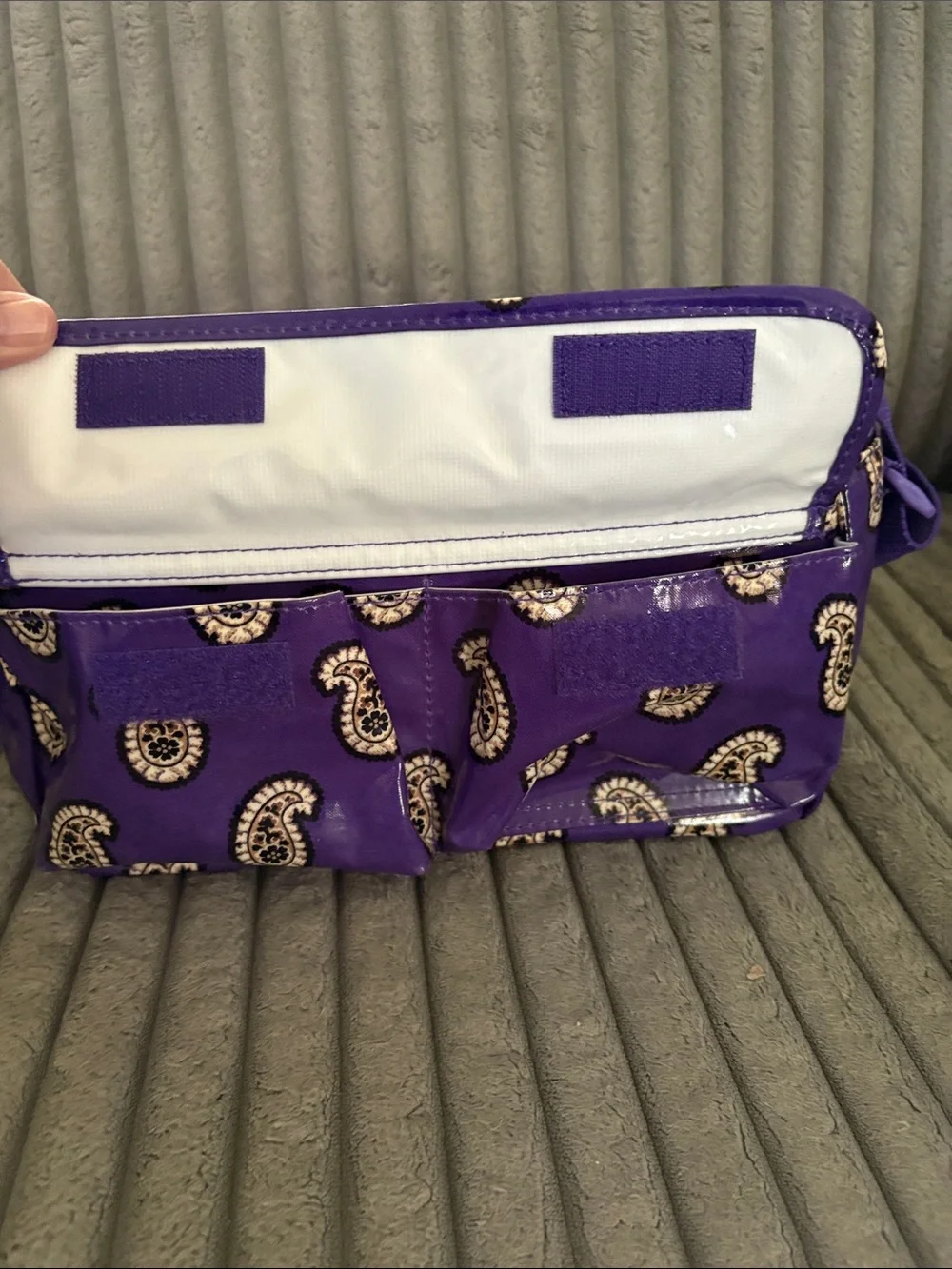 Vera Bradley Simply Violet Purple Paisley Insulated Lunch Cooler Tote Zipper